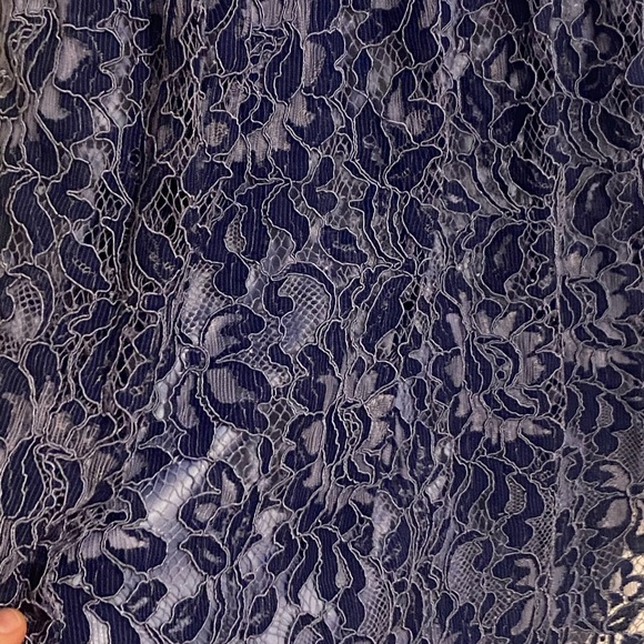 Eliza J blue lace appliqué dress - Picture 2 of 7